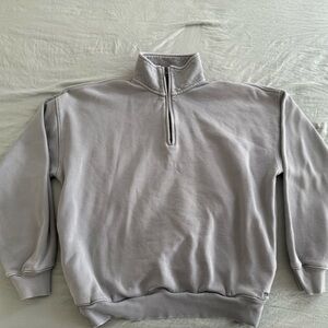 TNA Cozy Fleece Light Gray Quarter-Zip